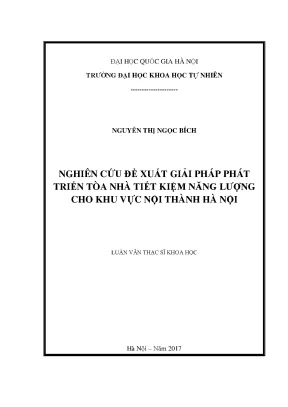 Giải pháp phát triển tòa nhà tiết kiệm năng lượng tại