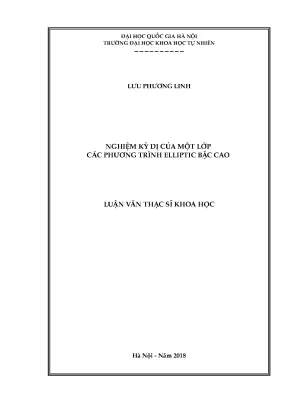 Nghiên cứu nghiệm kỳ dị của phương trình elliptic bậc cao