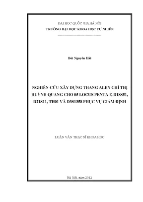 Nghiên cứu xây dựng thang alen chỉ thị huỳnh quang cho 5