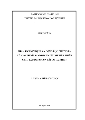 Phân Tích Động Lực và Ổn Định Vỏ Sandwich Cơ Tính Biến 