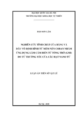 Nghiên cứu băng và dây từ mềm coban làm cảm biến từ