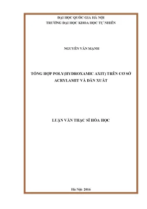 Tổng hợp Poly Hydroxamic Axit từ Acrylamit và Dẫn Xuất