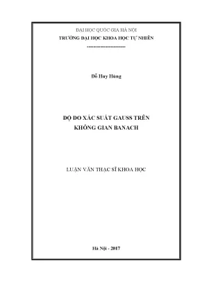 Độ Đo Xác Suất Gauss Trong Không Gian Banach