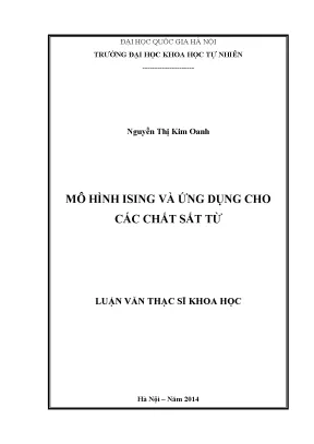 Mô Hình Ising và Ứng Dụng Trong Nghiên Cứu Chất Sắt Từ