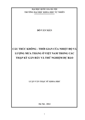 Nghiên cứu cấu trúc không thời gian của nhiệt độ và 