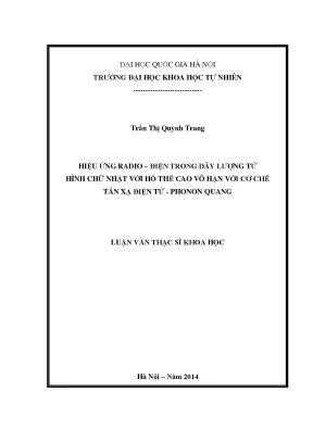 Hiệu ứng radio điện trong dây lượng tử: Luận văn Thạc sĩ