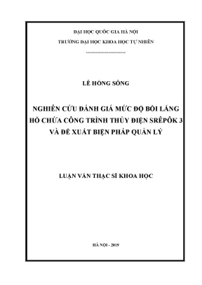 Đánh Giá Bồi Lắng Hồ Chứa Thủy Điện Srêpôk 3 và Giải