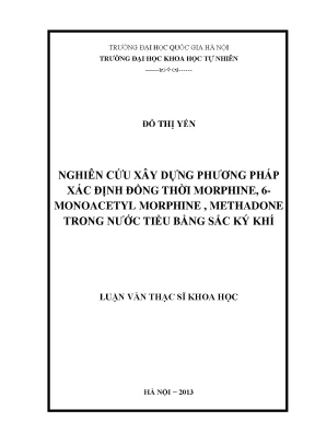 Nghiên cứu phương pháp xác định đồng thời morphine,