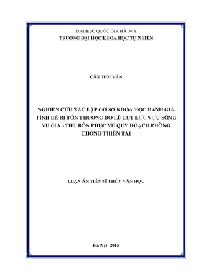 Nghiên cứu đánh giá tính dễ bị tổn thương do lũ lụt tại