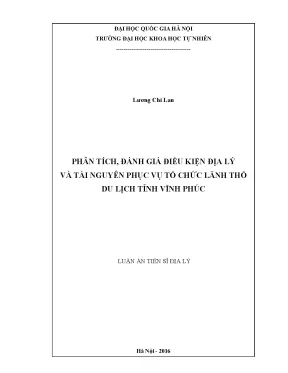 Phân Tích Địa Lý và Tài Nguyên Du Lịch Tỉnh Vĩnh Phúc