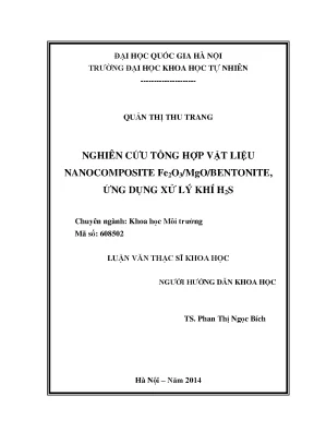 Nghiên cứu vật liệu nanocomposite Fe2O3/MgO/Bentonite