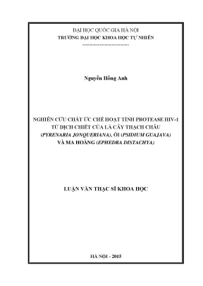 Nghiên cứu chất ức chế protease HIV-1 từ lá thạch châu,
