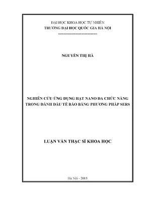 Nghiên cứu ứng dụng hạt nano đa chức năng trong đánh dấu