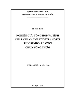 Nghiên cứu glycopyranosyl thiosemicarbazon chứa vòng thơm