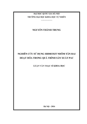 Nghiên cứu ứng dụng hidroxit nhôm tân rai trong sản xuất PAC