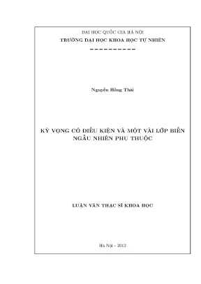 Kỳ Vọng Có Điều Kiện và Lớp Biến Ngẫu Nhiên Phụ Thuộc