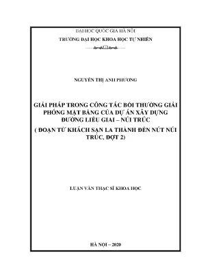 Giải pháp bồi thường giải phóng mặt bằng cho dự án đường