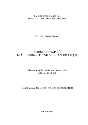 Phương Pháp Số Giải Phương Trình Vi Phân Có Chậm: Nghiên 