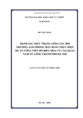 Đánh Giá Công Tác Bồi Thường Giải Phóng Mặt Bằng Dự Án