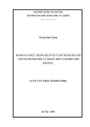 Đánh Giá Quản Lý và Sử Dụng Đất Đô Thị Hội An Trong Bối
