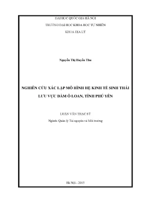 Mô Hình Hệ Kinh Tế Sinh Thái Lưu Vực Đầm Ô Loan Tỉnh Phú Yên