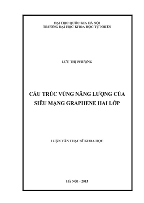 Cấu trúc vùng năng lượng của siêu mạng graphene hai lớp