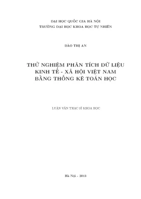 Phân Tích Dữ Liệu Kinh Tế - Xã Hội Việt Nam Bằng Thống 