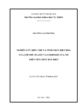 Nghiên cứu điện hóa lớp phủ platin và compozit trên nền