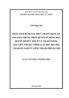 Đánh Giá Thực Trạng Cấp Giấy Chứng Nhận Quyền Sử Dụng