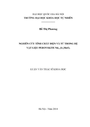 Nghiên cứu tính chất điện và từ của vật liệu perovskite 