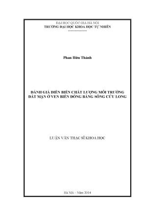 Đánh Giá Chất Lượng Môi Trường Đất Mặn Ven Biển Đồng