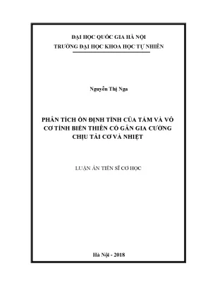 Phân Tích Ổn Định Tĩnh Tấm và Vỏ Cơ Tính Biến Thiên Có 