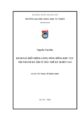Đánh Giá Biến Động Lòng Sông Hồng Tại Nội Thành Hà Nội 