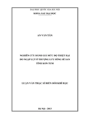 Đánh Giá Thiệt Hại Ngập Lụt Tại Thượng Lưu Sông Sê San,