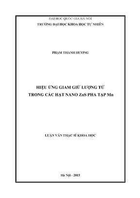 Nghiên cứu hiệu ứng giam giữ lượng tử trong hạt nano ZnS