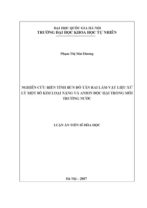 Nghiên cứu biến tính bùn đỏ Tân Rai để xử lý kim loại