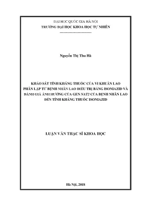 Kháng thuốc vi khuẩn lao: Nghiên cứu ảnh hưởng của gen