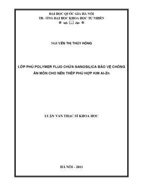 Lớp phủ polymer fluo chứa nanosilica bảo vệ thép Al-Zn 