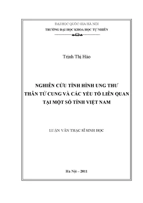 Nghiên cứu ung thư thân tử cung và yếu tố liên quan tại