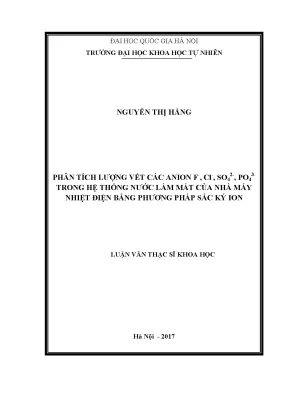 Phân Tích Lượng Vết Anion F-, Cl-, SO4^2-, PO4^3- Trong