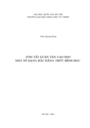 Bất Đẳng Thức Hình Học: Các Dạng và Phương Pháp Chứng Minh