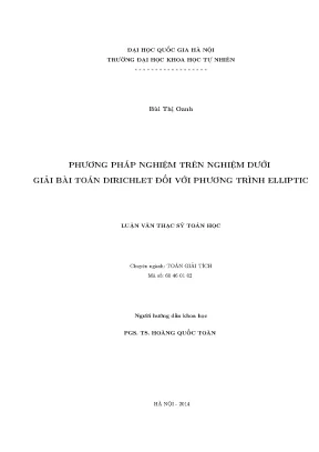 Phương Pháp Nghiệm Trên Nghiệm Dưới Giải Bài Toán
