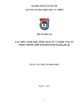 Nghiên cứu cấu trúc và tính chất từ của hợp kim Heusler