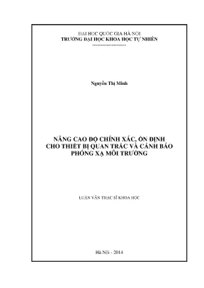 Nâng Cao Độ Chính Xác và Ổn Định Cho Thiết Bị Quan Trắc