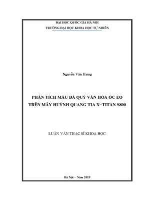 Phân Tích Đá Quý Văn Hóa Óc Eo Bằng Máy Huỳnh Quang Tia 