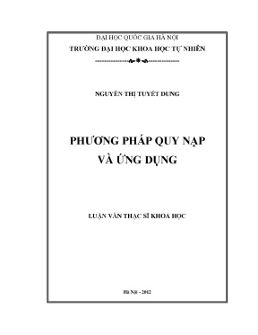 Phương Pháp Quy Nạp Toán Học: Ứng Dụng và Kiến Thức Cơ Bản