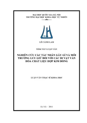 Nghiên cứu tác nhân gây gỉ và môi trường lưu trữ di vật