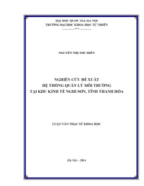 Hệ thống quản lý môi trường tại khu kinh tế Nghi Sơn,