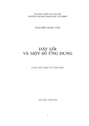 Dãy Lồi và Ứng Dụng Trong Toán Học