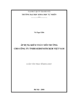 Kiểm Toán Môi Trường Tại Công Ty TNHH Seidensticker Việt Nam